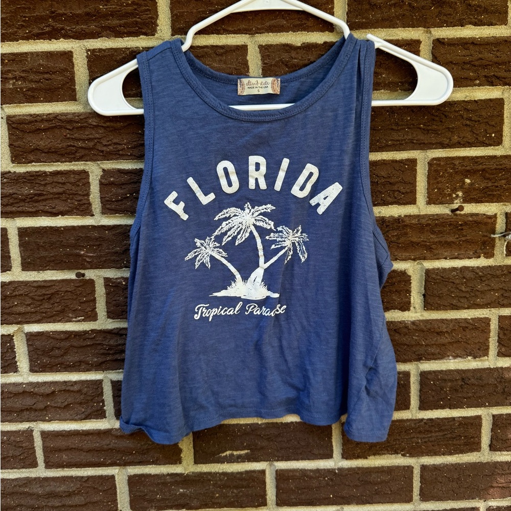Altar'd State Blue Florida Muscle Tee